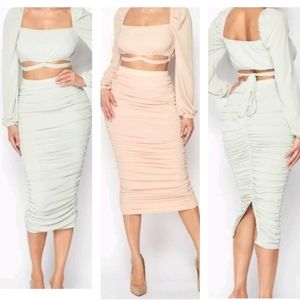 Belle Midi Ruched Dress